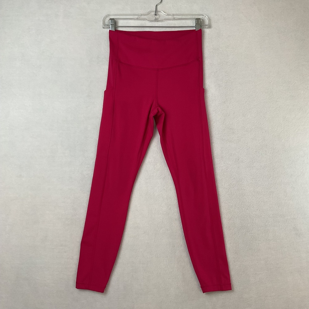 Athleta Ultimate Stash Pocket 7/8 Tight Pink High Rise Leggings‎ XS 567465-01